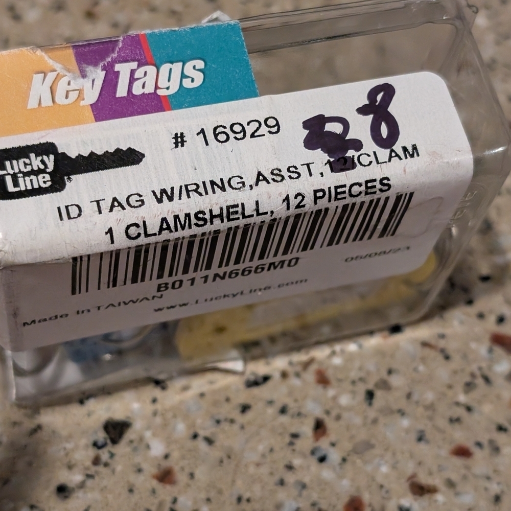 Key Tags - Assorted Colors - Picture 2 of 2